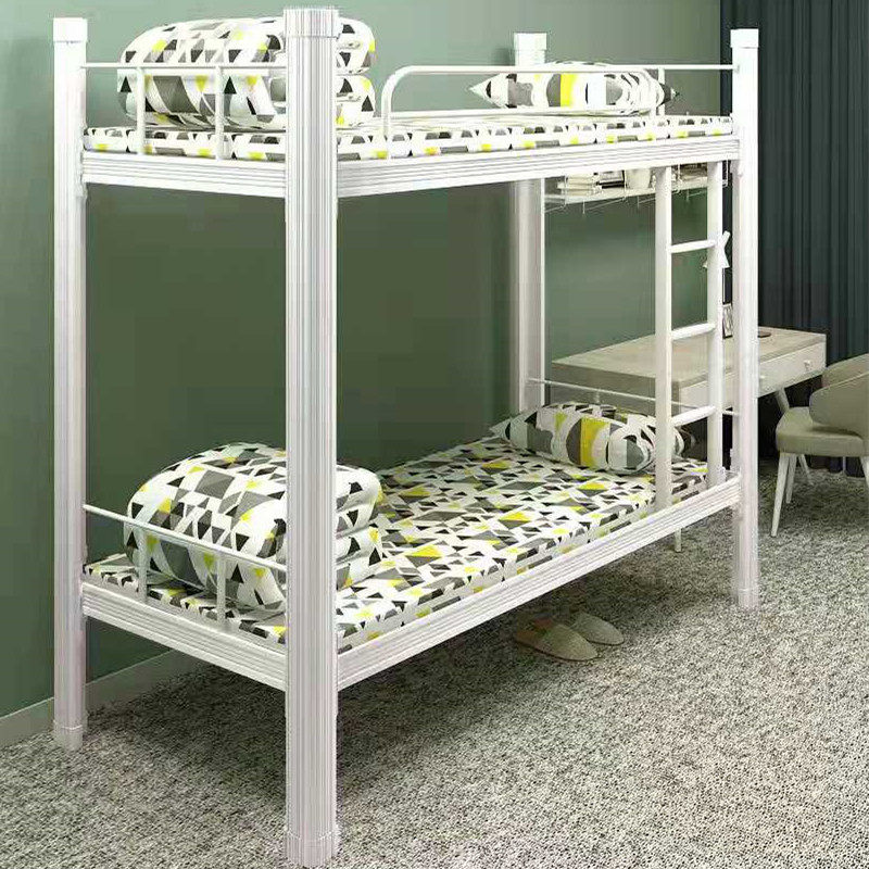 钢制上下铺铁床双层床员工宿舍铁床架加厚铁床成人铁床工地钢架床