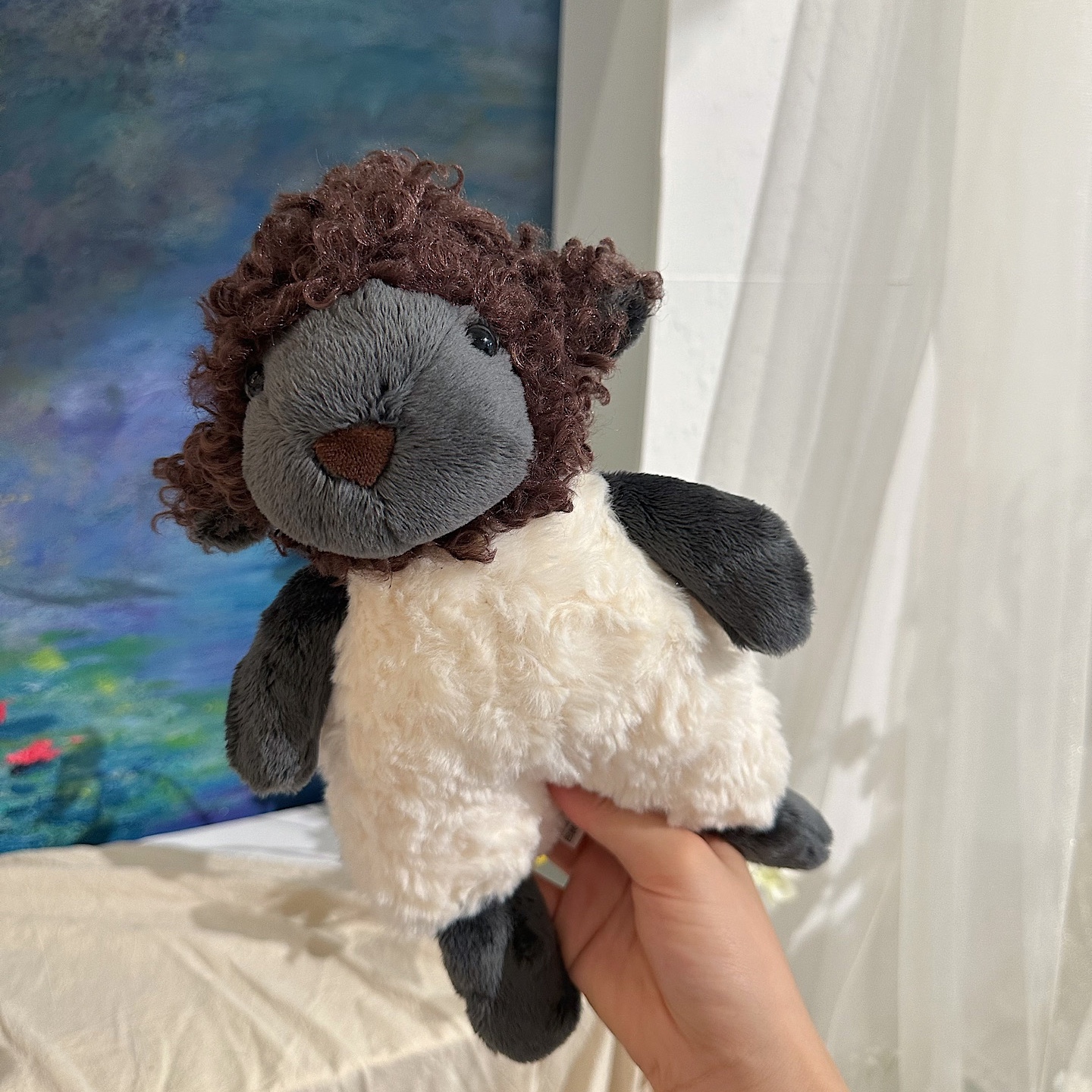 正版捉趣小黑羊玩偶公仔毛绒玩具