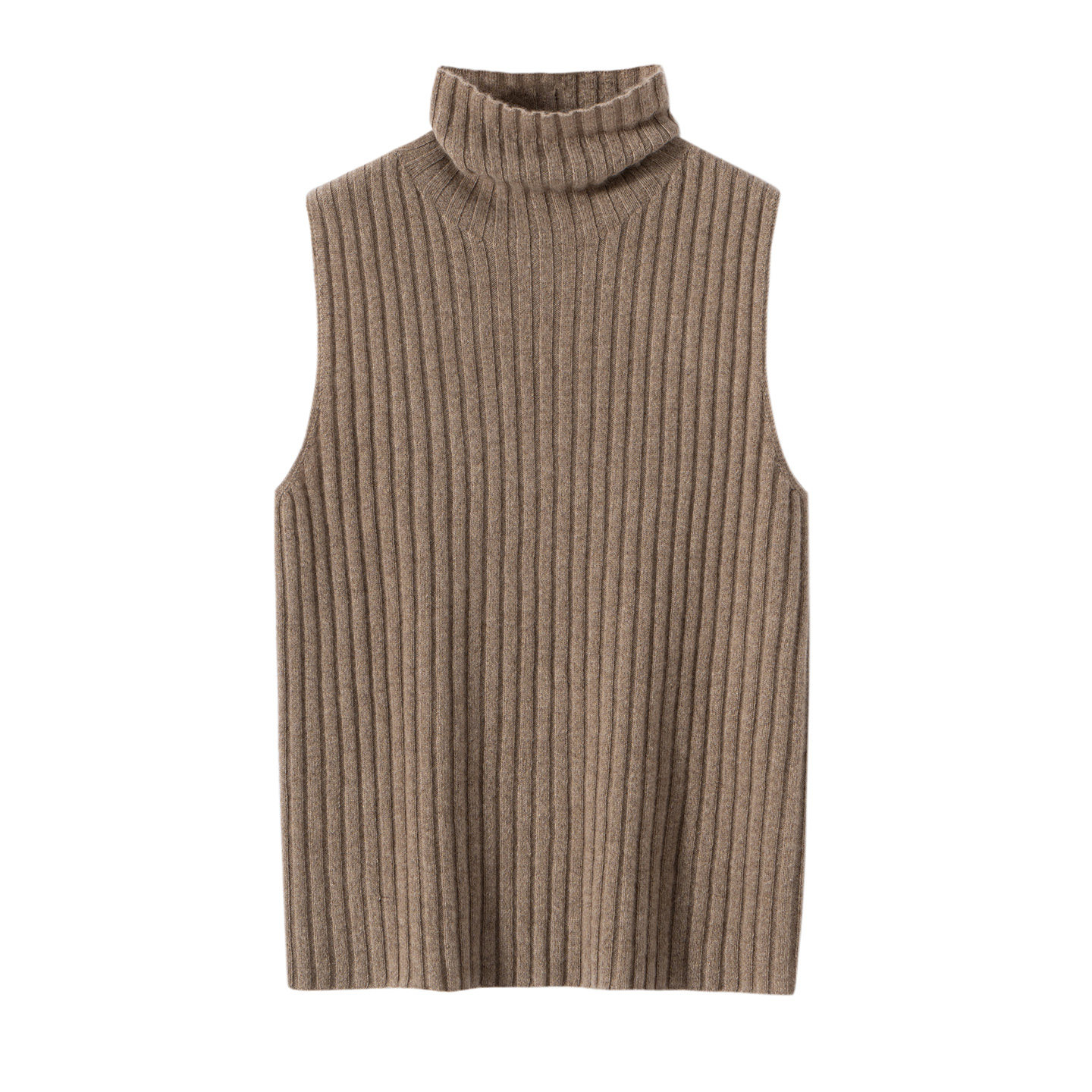 100%纯山羊绒衫女堆堆领无袖修身内搭纯色针织衫百搭打底衫,女装/女士精品,羊绒衫,淘宝优惠券,粉丝福利购,淘宝优惠卷