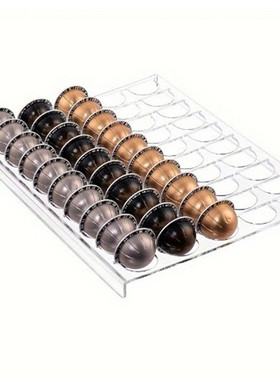 新款适用于雀巢Vertuoline咖啡胶囊透明亚克力托盘抽屉式收纳架