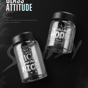 bianli倍乐玻璃杯150/200/250ml耐高温印花送杯套小巧迷你水杯子