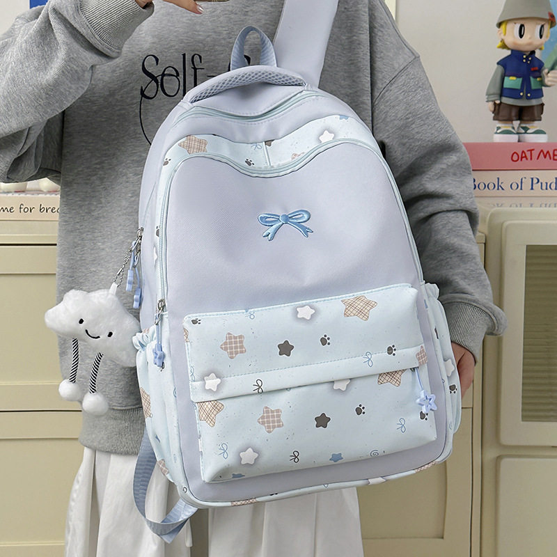 韩系书包初中学生书包小众高颜值背包高中生大容量轻便少女双肩包