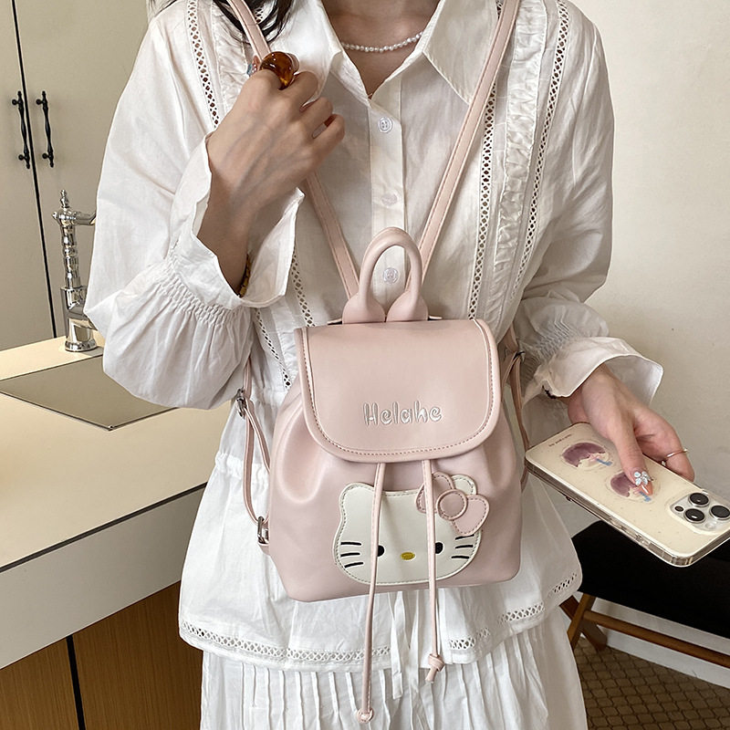 小众设计卡通双肩包女2026新款气质通勤上课休闲背包日常迷你书包