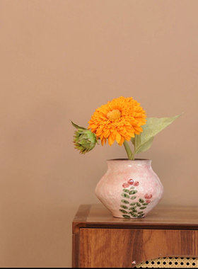 景德镇陶瓷花瓶摆件客厅插花鲜花干枝干花复古中式民宿H0690-36