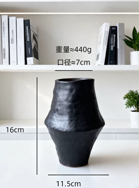 高级手绘桌面摆件景德镇花瓶轻奢