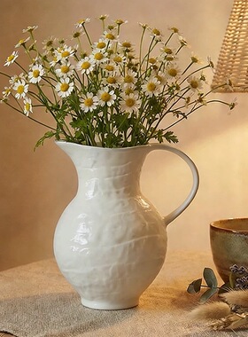 景德镇陶瓷花瓶摆件客厅插花鲜花干枝干花复古中式民宿H0580B2