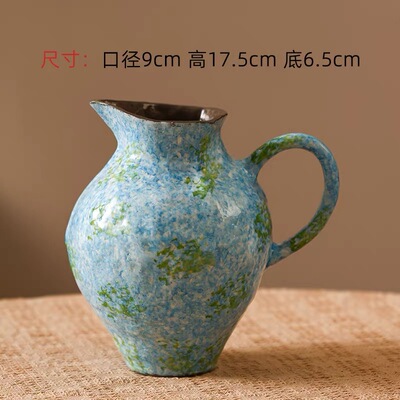 景德镇复古陶瓷花瓶手工手绘插花花器客厅摆件绿植水培H0630Y13