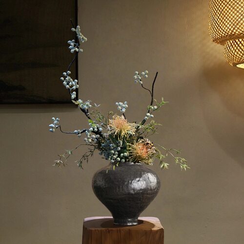 景德镇陶瓷花瓶摆件客厅插花鲜花干枝干花复古中式民宿Y1007-5