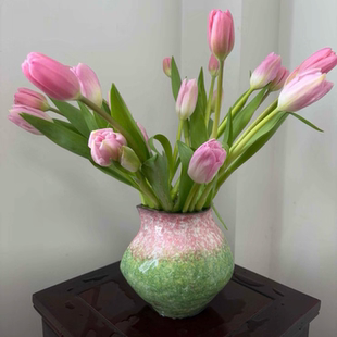 景德镇陶瓷花瓶高级复古田园风创意水培鲜花插花客厅餐桌H0690Y29