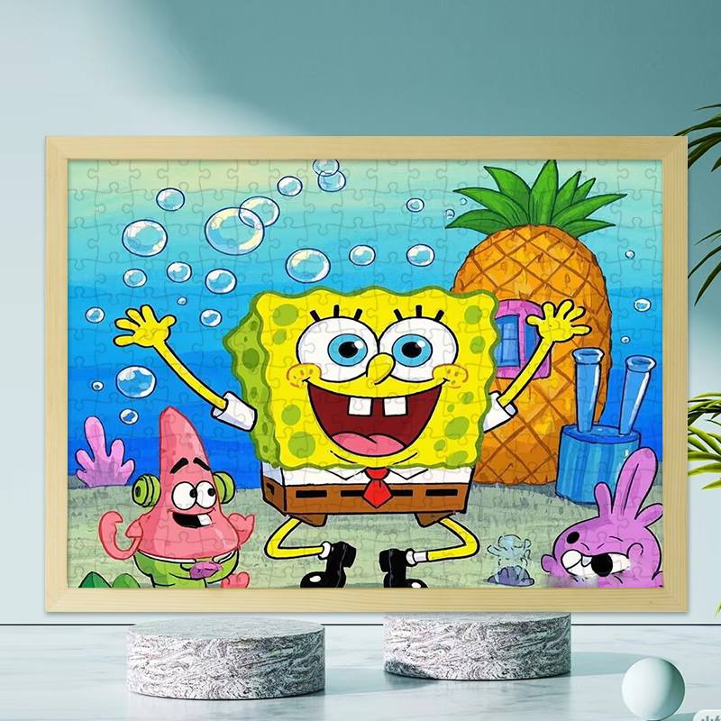 海绵宝宝木质500片拼图