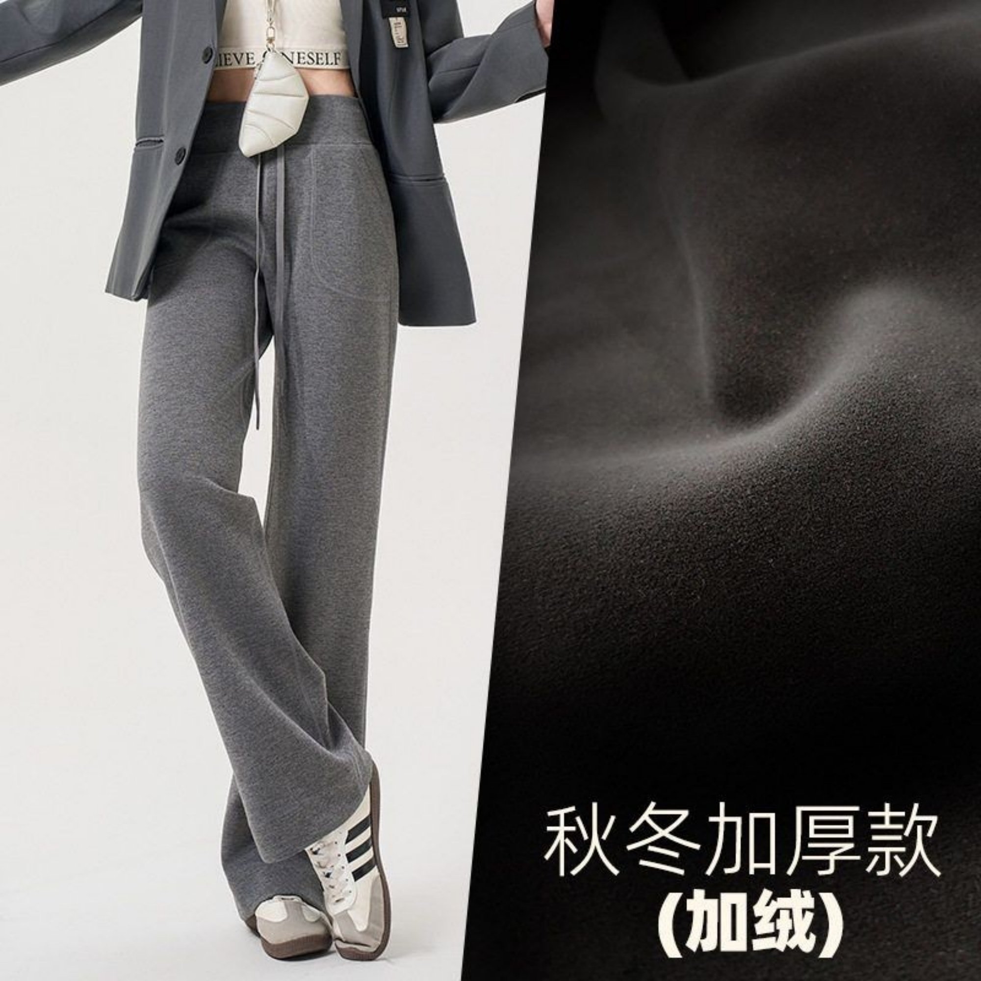 lulu同款直筒运动裤女高腰瑜伽裤休闲宽松莫代尔空气层休闲阔腿裤,运动服/休闲服装,运动长裤,淘宝优惠券,粉丝福利购,淘宝优惠卷