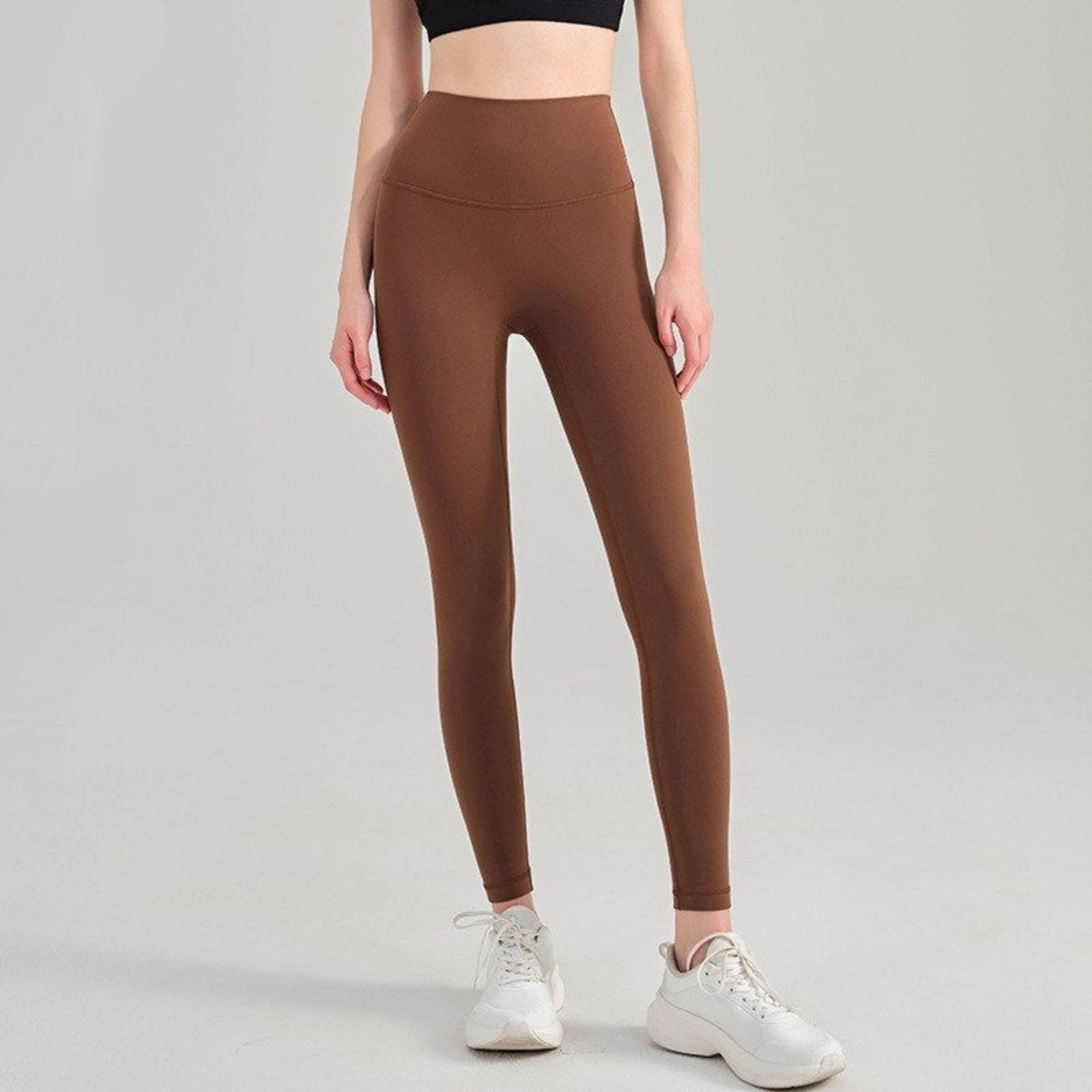 裸感瑜伽裤女秋冬高腰薄绒户外