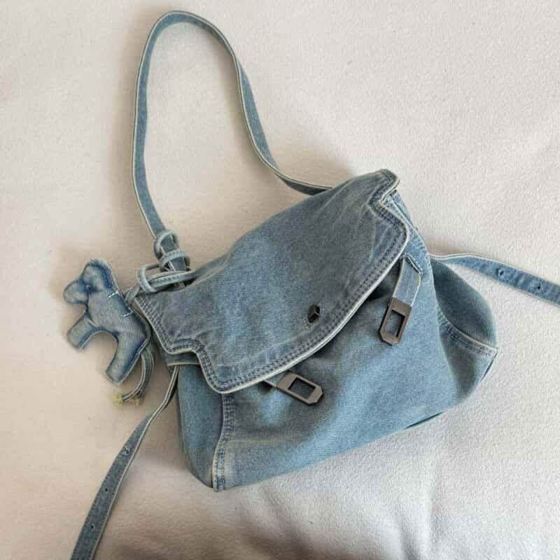 2026新款简约休闲斜挎包包女春季休闲韩版学生复古休闲手提单肩包