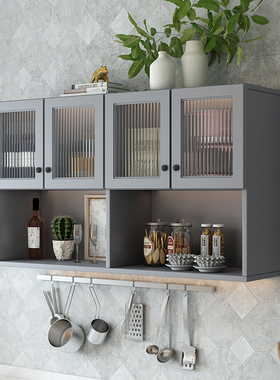 厨房吊柜挂墙式书架墙壁柜顶柜卫生间收纳柜墙上置物架阳台储物柜