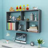 墙上置物架壁挂墙装 书架卧室隔板墙面装 饰吊柜客厅电视背景墙壁柜