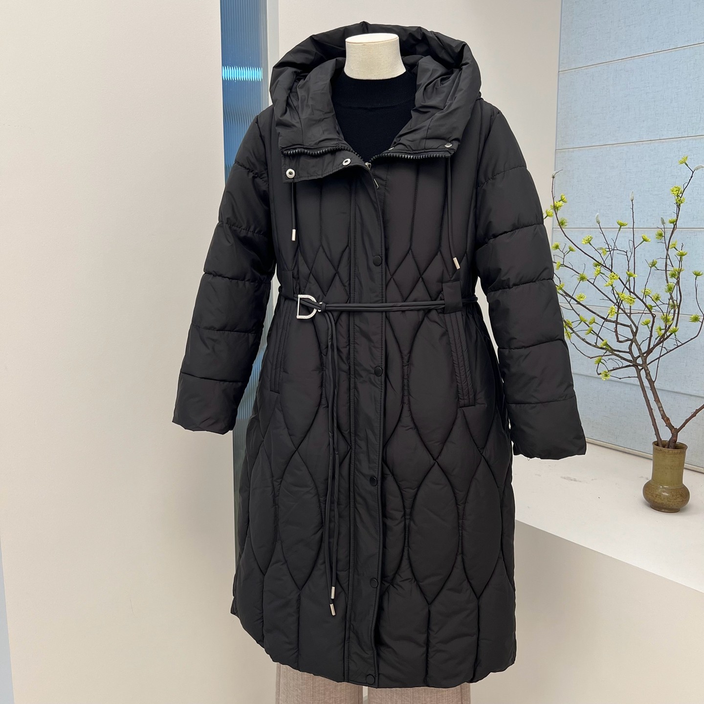 冬季新款妈妈装长款加厚棉服