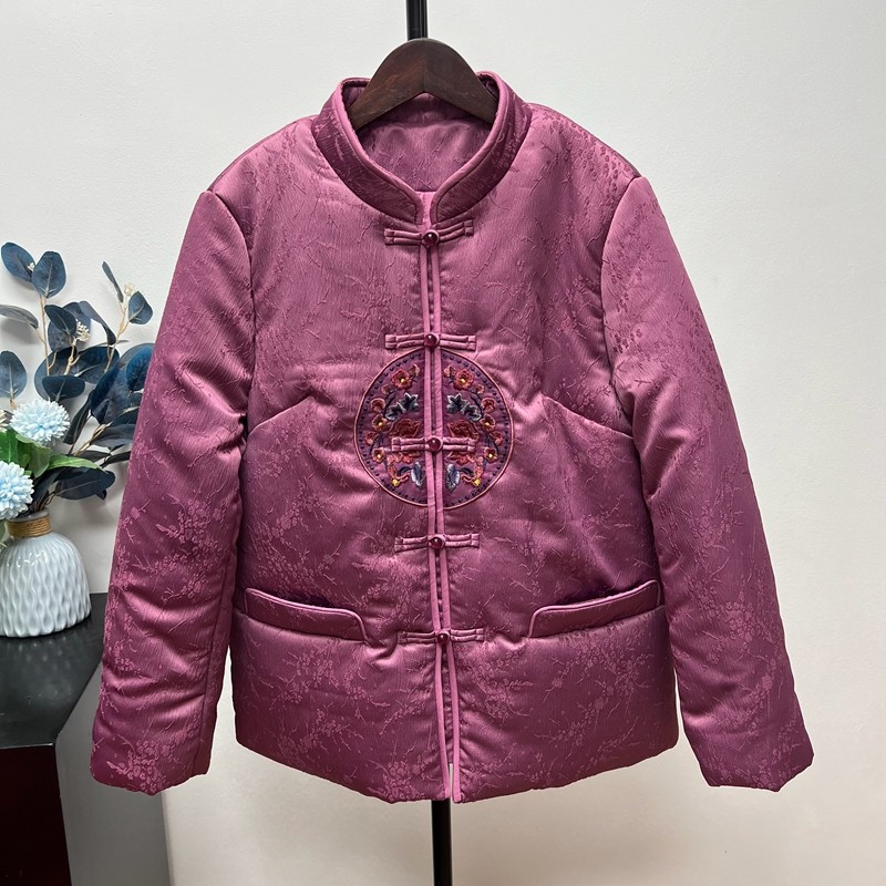 冬冬季奶奶装棉服女中老年外套