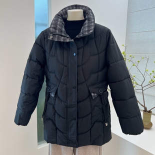 高贵新款中老年加厚棉衣冬季中长款收腰外套拉链棉服保暖棉袄上衣