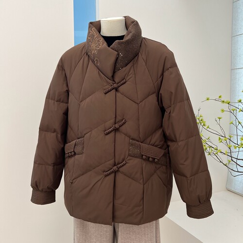冬季妈妈装羽绒服加厚保暖外套
