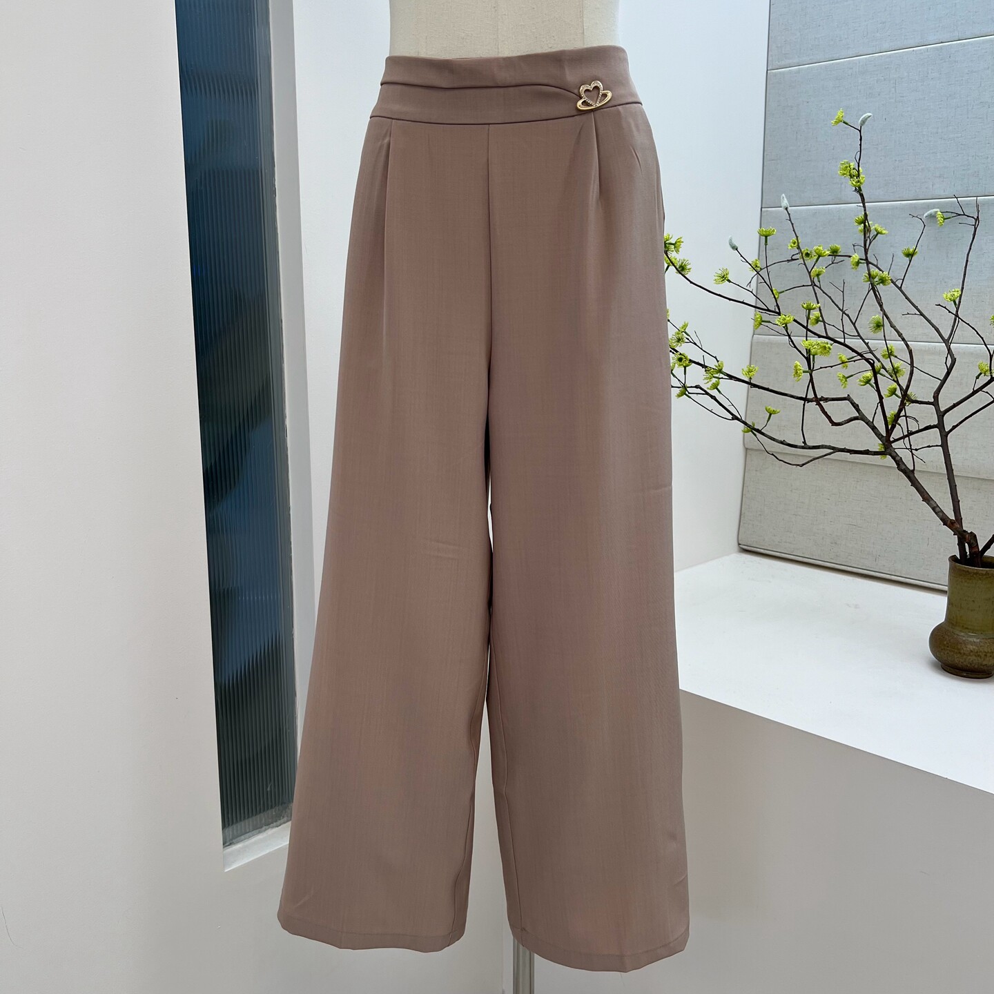 夏季新品薄款妈妈裤松紧带直筒裤