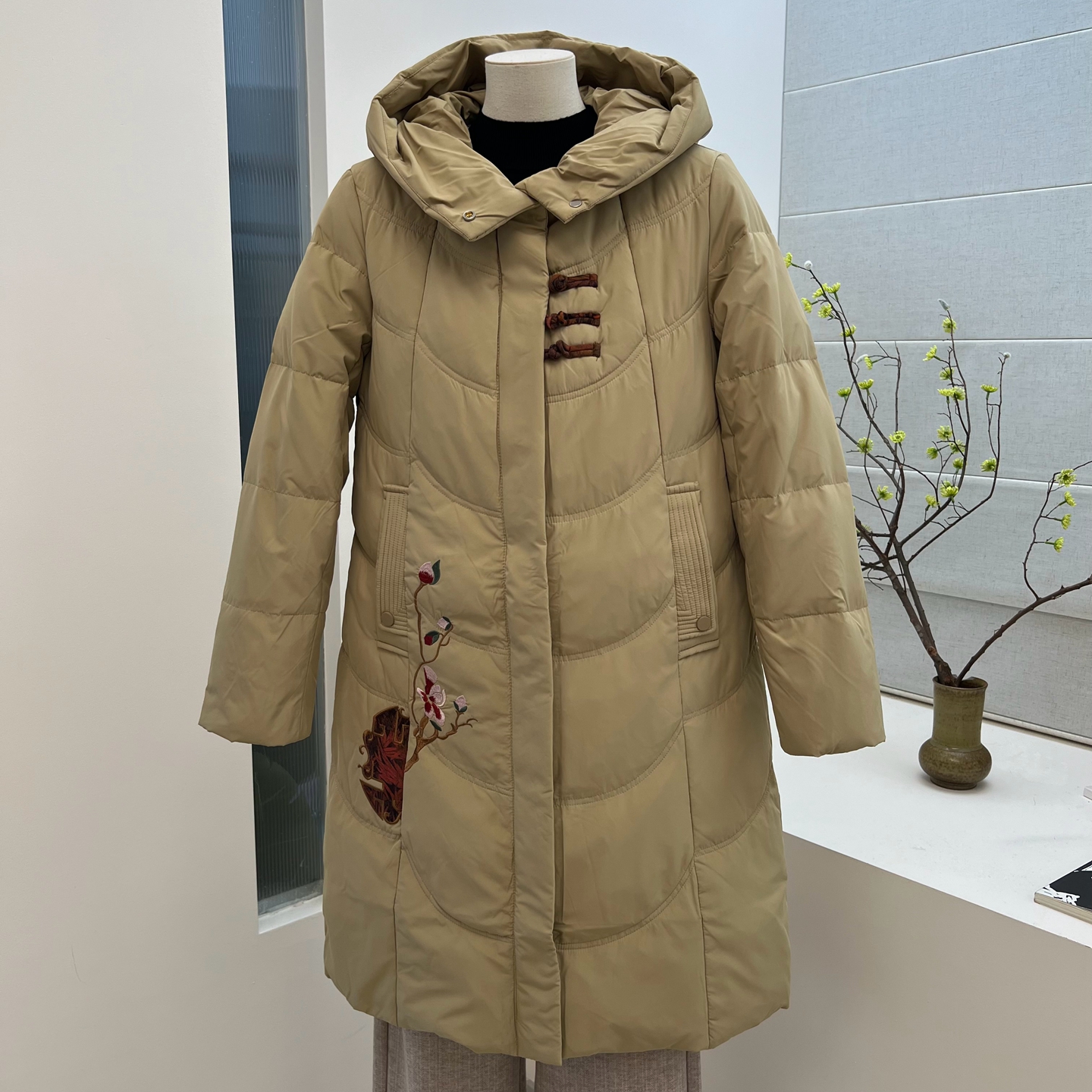 冬季新款妈妈装长款羽绒服外套