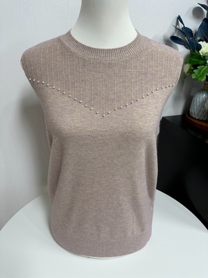 春秋薄款纯色妈妈装圆领套头