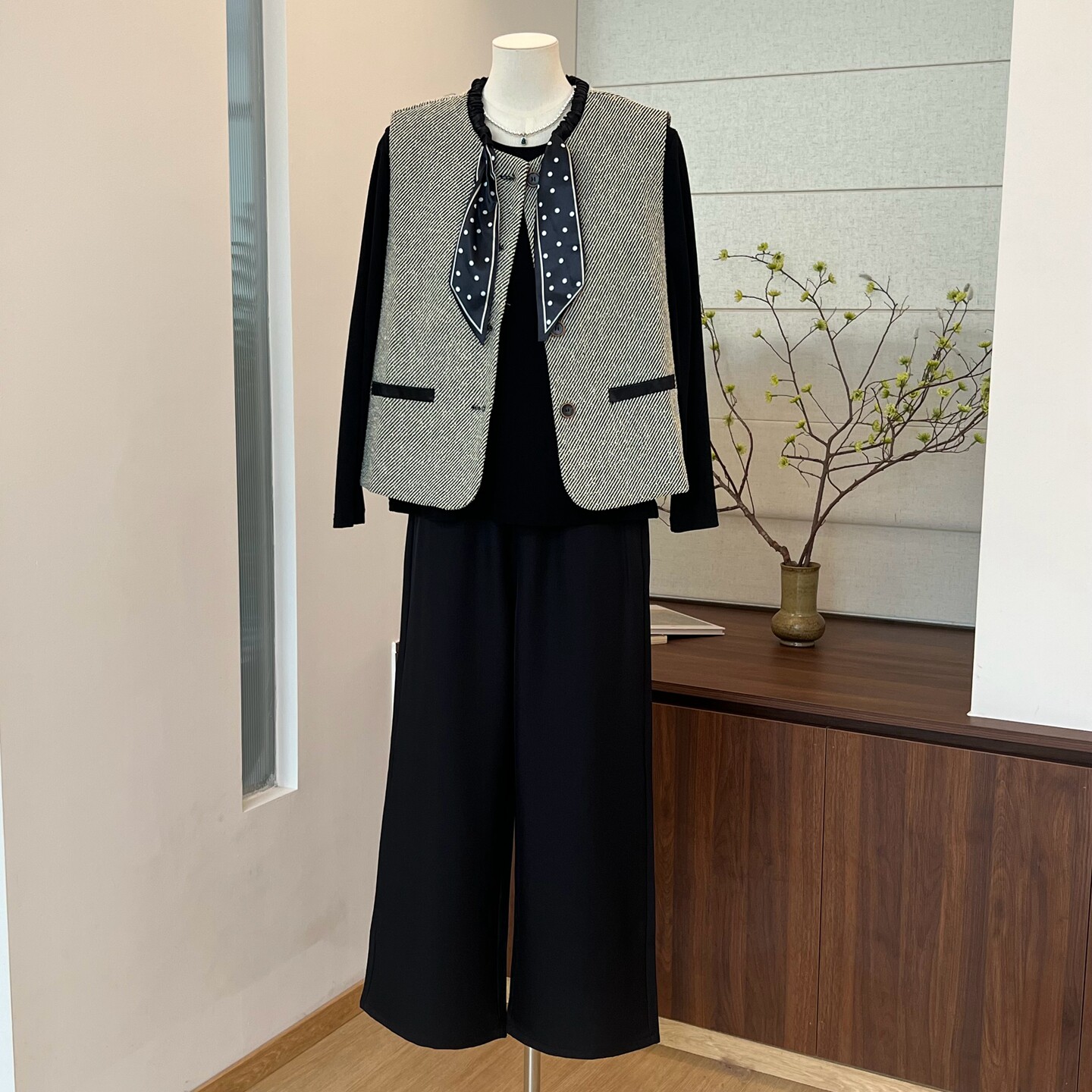 小香风三件套妈妈秋装时尚套装