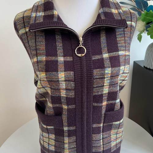 高端秋冬妈妈装拉链外套毛衣