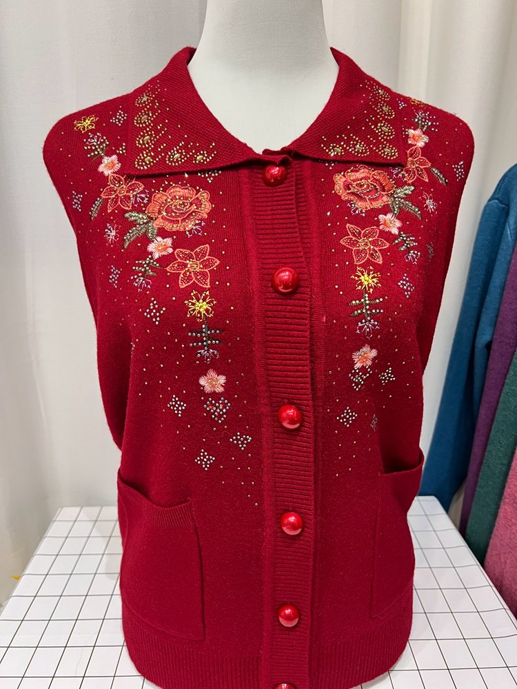 妈妈洋气高贵短款外套奶奶女装秋冬装针织开衫中老年加绒加厚上衣,女装/女士精品,中老年女装,淘宝优惠券,粉丝福利购,淘宝优惠卷