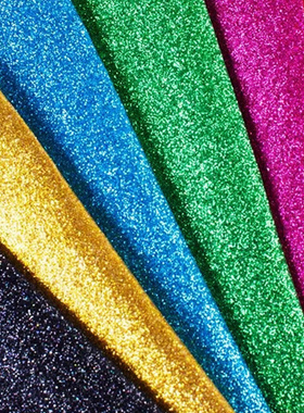 环保PU细粉格利特素色皮革人造革亮光闪粉地毯墙纸舞台饰品鞋子