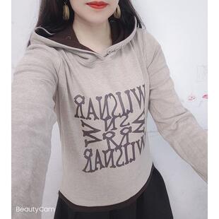 德绒卫衣女2024上衣欧洲站冬季新款宽松加厚休闲刺绣百搭简约帽衫