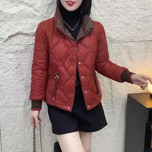 轻薄羽绒棉服女2026冬季新款时尚洋气显瘦减龄流苏保暖短外套上衣