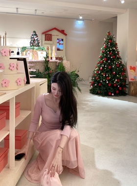 少女心事Wcouture独家定制 康赛妮亮丝纯山羊绒 气质针织毛衣打底