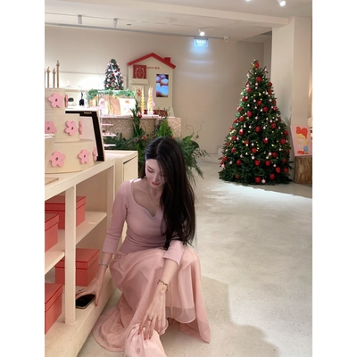 少女心事Wcouture独家定制 康赛妮亮丝纯山羊绒 气质针织毛衣打底