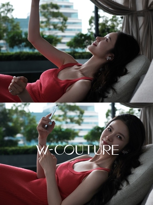 菠萝蜜Wcouture原创 羊毛混纺 化身沙漏曲线的针织吊带连衣长裙