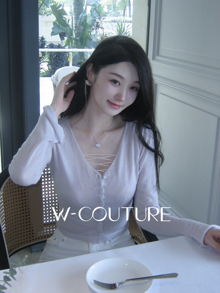 Wcouture纯欲防晒开衫上衣