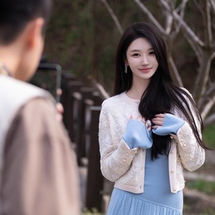 睡莲Wcouture原创 精纺羊毛一字领露肩双层大裙摆连衣长裙