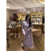 雪见色荒野Wcouture原创 正肩直筒全羊毛大衣 显瘦大衣 利落版 型