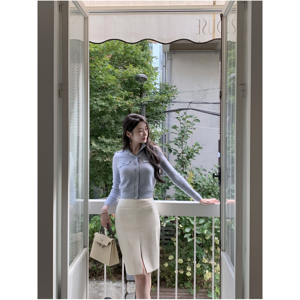 Wcouture包臀开衩半身裙