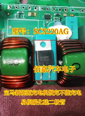 SCS220AG 适用宝马新能源充电机慢充不能充电易损碳化硅二极管2脚