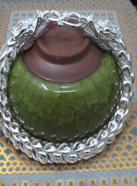 男士手链纯银龙头手链纯手工S99