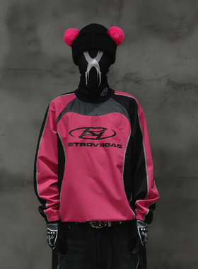 ＜RTVG＞RETROVEGAS国潮牌春秋季新款男女高领休闲运动上衣长袖