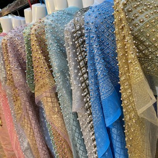 鞠婧祎网红明星同款傣族女装自由搭配网纱亮闪钉珠蓝色披肩单拍