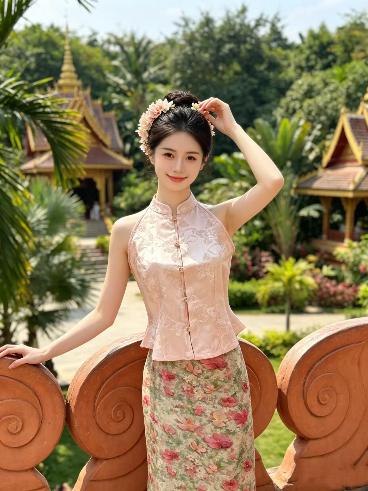 新款女傣族服装西双版纳民族服饰泰国风影楼写真旅游拍照女装
