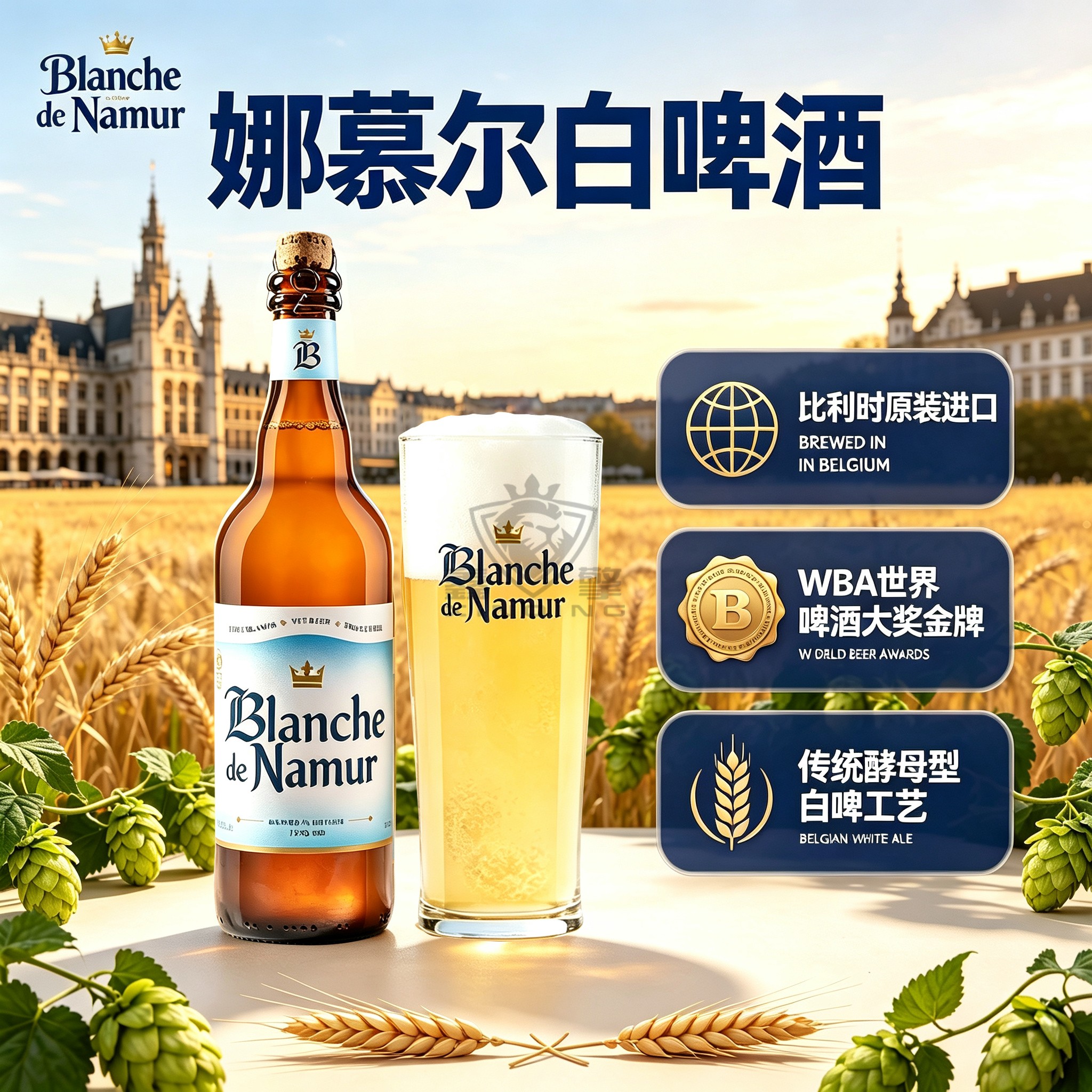 比利时进口750ml大瓶装杜巴克娜慕尔小麦白啤精酿啤酒