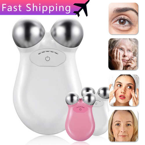 EMS Face Lifting Roller Massager Electric Facial Skin Beauty