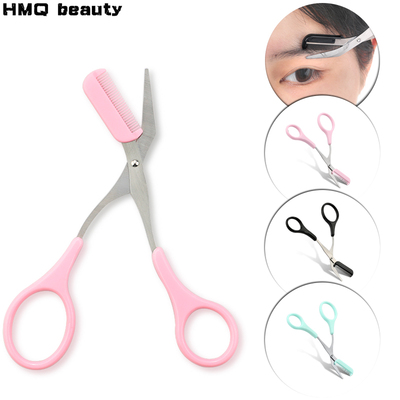 Stainless Steel Hair Scissors Comb Beard Eyebrow Facial Hair