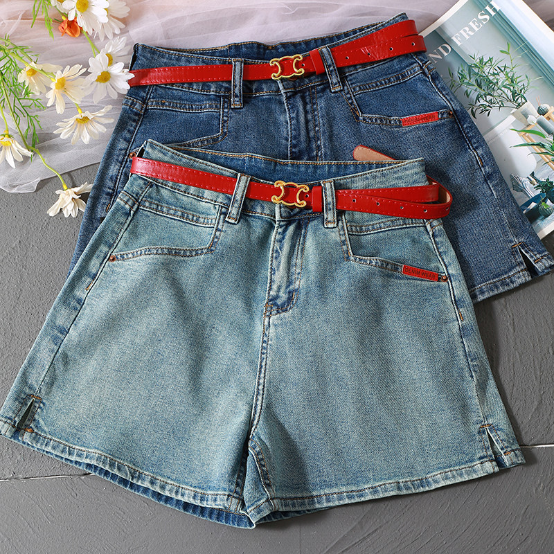 爆犀牛~牛仔短裤软糯显瘦三分裤