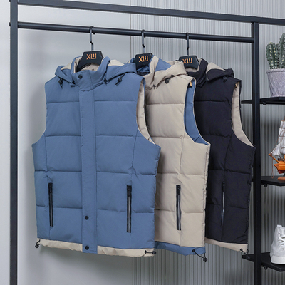13秋冬季羽绒棉马甲12男孩背心坎肩14青少年15岁初中学生大童外套