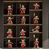 蛇年十二生肖摆件鼠牛虎兔龙蛇马羊猴鸡猪全套新中式 家居装 饰品